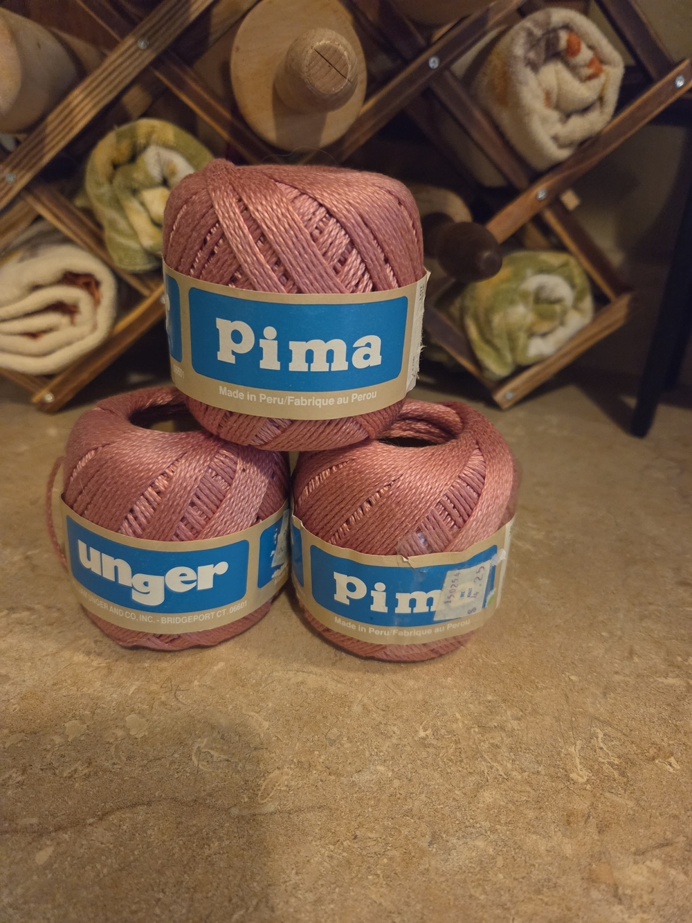 Unger Crochet Thread 3 Spools